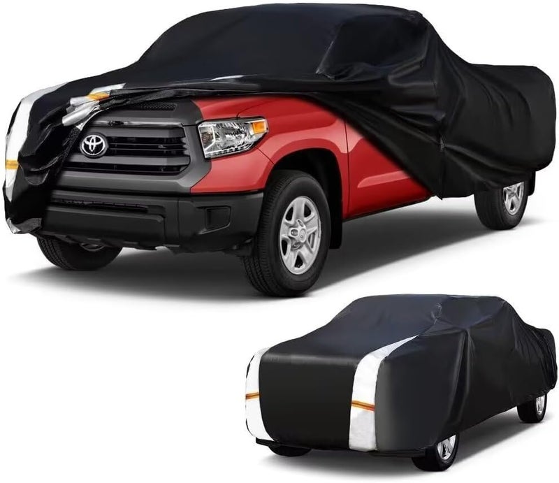 Cotryvox Toyota Tundra Truck Cover Custom Fit 1999-2021 Double Cab/CrewMax Cab SB (5.5'-6.5') With Door Zipper, 12 Layers Full Exterior Pickup Truck Cover Waterproof All Weather,Wind Dust Sun and UV Protector. - Image 1